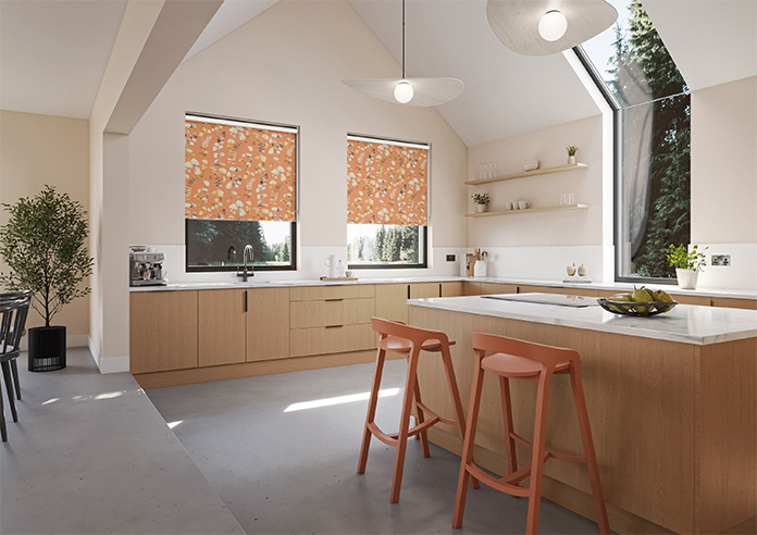 Eucalyptus, Orange Fizz - Roller Blind - Image 7